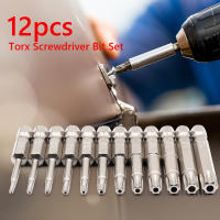 Juego De 12 Piezas De Cabezas De Tornillo Torx Durables Electroplacados Con Agujeros Hexagonales T5-T40 Herramienta De Desarmado Profesional - details 1