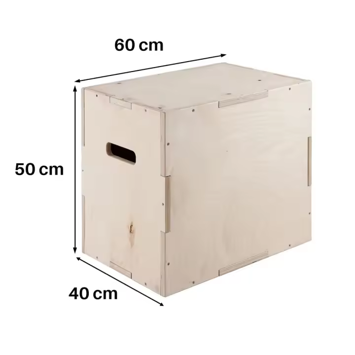 Jump Box Cajón Pliométrico de madera. Caja de salto para hacer deporte, Cross Training, Fitness Musculación y crossfit. Cannon - 1
