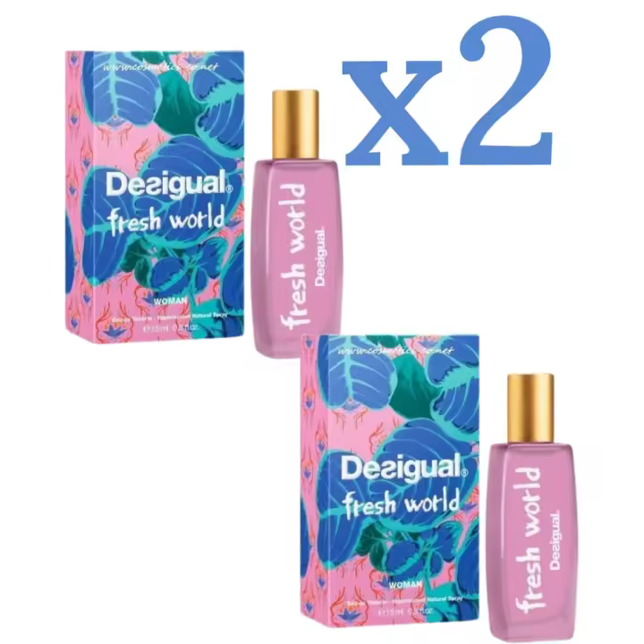PROMOCIÓN 2x1 DESIGUAL FRESH WORLD EDT 15 ml SPRAY WOMAN - 1