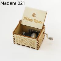 Caja de música manual de madera, con tallado retro (o talla antigua) - Regalo de cumpleaños con impresión a color - details 37