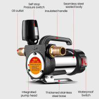 Bomba de transferencia de combustible de 12V/24V/220V para queroseno diésel, bomba autocebante de 990W, detener automáticamente el dispensador de combustible de bomba de aceite eléctrica - details 2