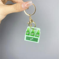 Llavero De Moda Coreana Con Botella De Vidrio Simulación Resina Para Mujeres Colgante De Joyería Pendiente Regalo Souvenir - details 6