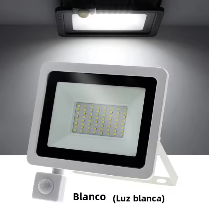 Proyector De Luz Exterior LED Con Sensor De Movimiento PIR IP66 220V Luz De Escenario SMD2835 Blanco/Cálido Para Exteriores - 1