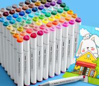 48-Pack Ohuhu Double-Tipped Alcohol Brush Markers - details 1