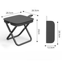 Silla De Camping Plegable Ultra Ligera Impermeable Y Antióxido Para Pesca Y Picnic Con Manillar De Mano Estilo Moderno Metal - details 1