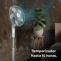 Ventilador de pie - Cecotec EnergySilence 1010 ExtremeConnected - 60W, 10 Aspas, Mando y Temporizador - details 2