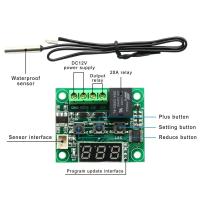 Controlador De Temperatura Digital W1209 DC 12V Con Probing Impermeable Termómetro Módulo LED Termostato Electrónico Para Arduino Kit De Soldering Construcción - details 1