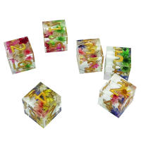 Set De 6 Poliedros Exquisitos En Resina Multicolor Retro Para Juegos De Mesa DND RPG TRPG Juguete Portátil Para Fiestas - details 20