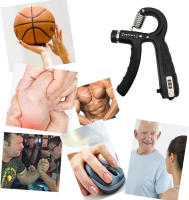 Entrenador De Agarre De Mano Ajustable De 10-100kg Con Contador Para Muñeca Y Antebrazo Ejercitador De Músculos Para Construcción De Fuerza - details 6