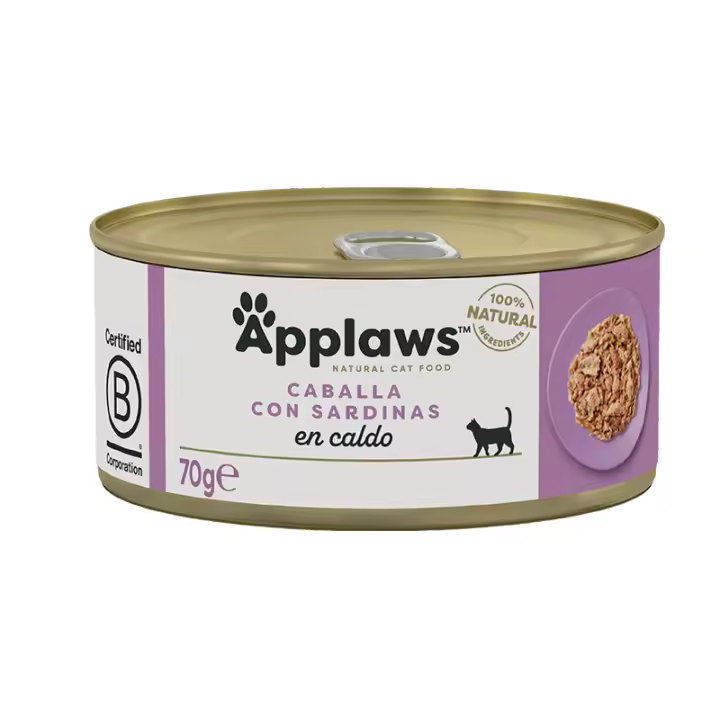 Applaws Caballa y Sardinas Latas para Gatos - 24 unidades x 70 gr - 1