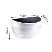1-20PCs Luz De Pared Solar Con 6 LED Para Exterior Impermeable Luces De Energía Para Decoración Del Jardín Y Escalera Moderno ABS Fuente De Alimentación Solar - details 0