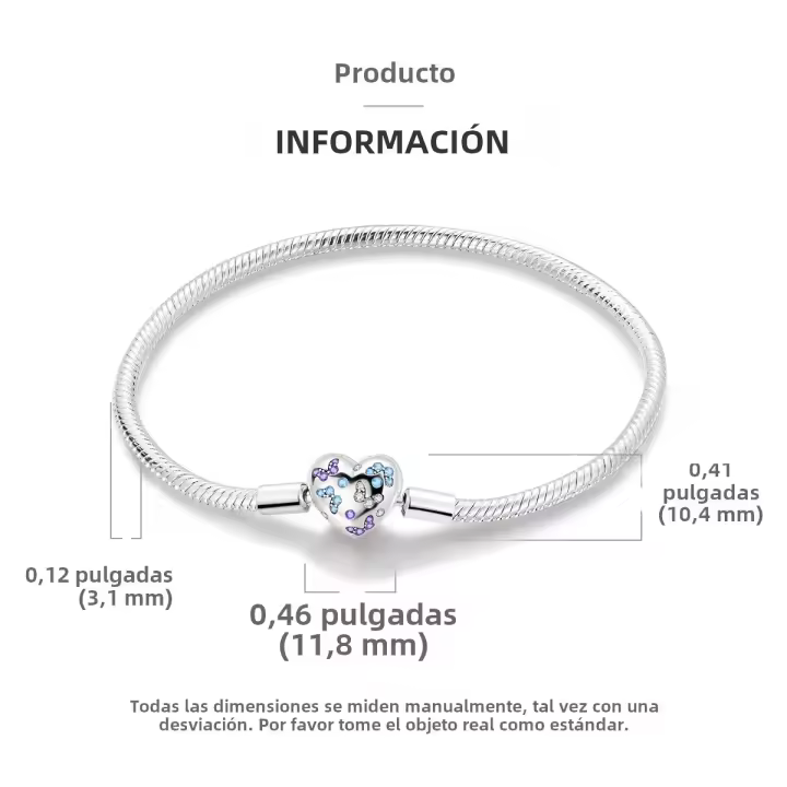 Pulsera de Esmalte Plateado con Botella de Perfume de Serpiente Joyería Exquisita para Mujeres - 1
