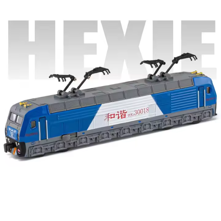 Juguete De Tren Eléctrico HEXIE 1:87 Con Puertas Abiertas Modelos De Metal Y Plástico Luz Y Sonido Regalo Para Niños - 1