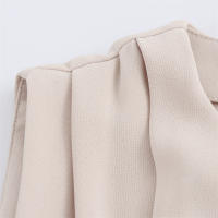 Vestido Elegante De Verano Para Mujer Con Cintura Acolchada Vestido Largo De Fiesta Sin Mangas Slim Fit Hollowed out O-Neck Polyester - details 7