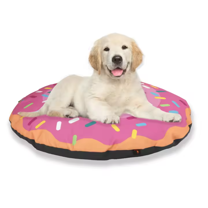 Colchoneta para Perros Redonda Donuts 70x70 Suave y Cómoda - 1