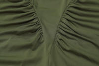Vestido Largo De Manga Completa Elegante Dulzura Para Mujer Ruched Bodycon Sencillo De Fiesta Noche Y Cocktail Y2K Polyester Spandex - details 7
