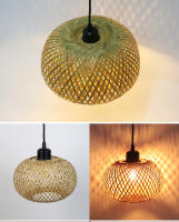 Lámpara Colgante De Bambú Chandelier De Paja Hecho a Mano Fijación En Techo Para Iluminación Interior De Comedor Y Restaurantes - details 6