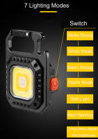 Linterna LED Mini Magnética Para Exteriores Y Camping 800 Luminosidades Recargable USB Con 7 Modos De Iluminación COB - details 7