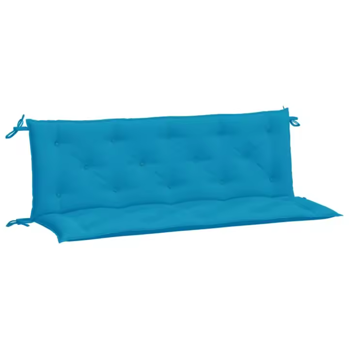 Fundas de Banco de Jardín 2 UDS Azul Claro 150x50x7 cm - 1