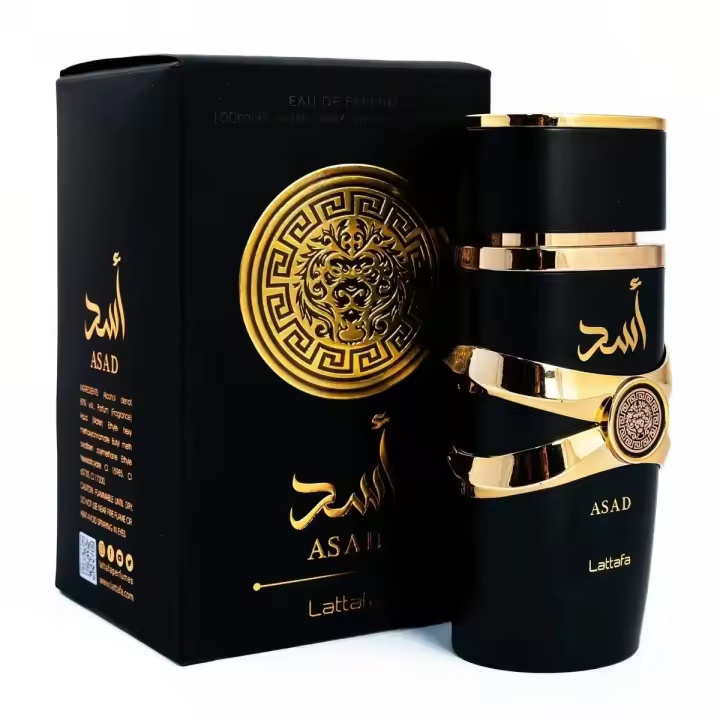 Perfume ASAD 100ML de Lattafa - Eau de Parfum masculino con notas de Pimienta Negra, Café y Ámbar. Fragancia árabe duradera y seductora. - 1