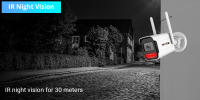 Cámara De Seguridad IP 4K WIFI 8MP H.265 Vigilancia Inteligente Vision Nocturna Color Cámara Bala Para Hogar Y Exterior Detecta Humanos - details 5
