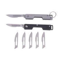 Cuchillo Miniatura De Acero Inoxidable Con Llavero Punta Afilada Desmontable Portátil Pendiente Para Regalo De Navidad - details 6
