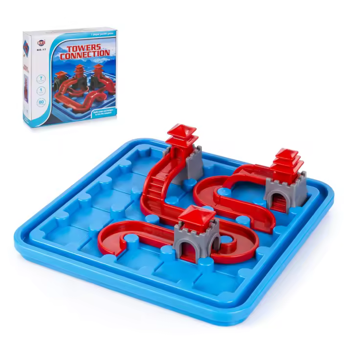 DAM. Desafío Palace Connect. Juego de mesa de habilidad para 1 jugador. 80 desafíos en 5 niveles de dificultad. 20x5x20cm. - 1