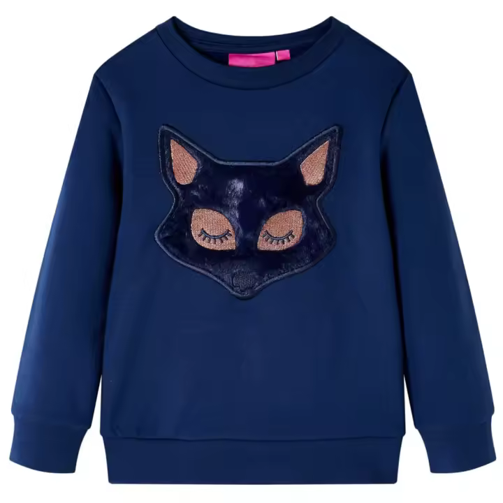 Sudadera infantil azul marino 104 - 1