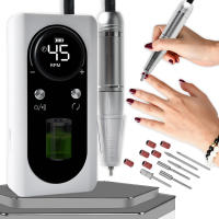 Máquina De Uñas Eléctrica Recargable 45000 RPM Con Conjunto De Corte Y Archos Kit De Archos De Uñas Portátil Para Salon De Uñas - details 0