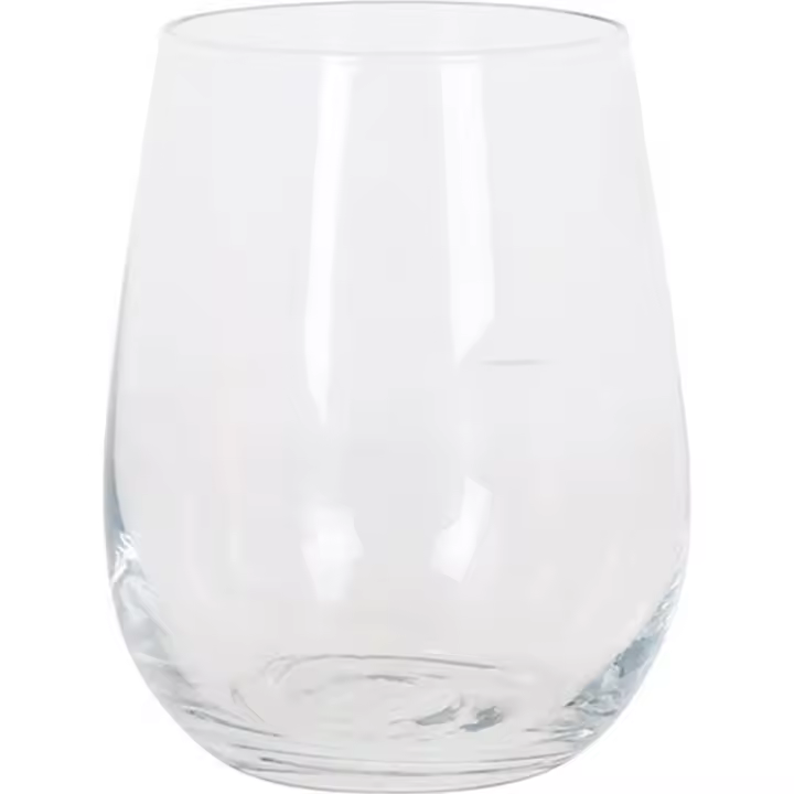 LAV - Set de 6 Vasos de Cristal 360cc Elegantemente Duraderos - Diseño Clásico y Versátil - Apto Lavavajillas - 1