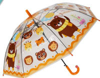 J.S ONDO Paraguas Transparente Bastón Plegable, 50cm Cerrado de NIÑO O NIÑA, Automático, 8 Varillas Resistente Al Viento,DIBUJO ANIMADO - details 6
