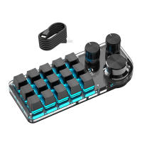 Teclado Mecánico RGB Personalizable Con 15 Teclas Y 3 Botones Para Hotswap Macro Para Photoshop Y Gaming Teclado Numérico Multifuncional Inalámbrico Romoral - details 11
