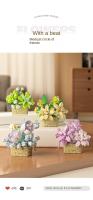 Yigao Bloques De Construcción 3080-87 Cesta De Flores Modelo De Decoración Para Escritorio Juguete Para Niñas Y Niños - details 4