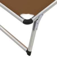 vidaXL Tumbonas plegables con techo 2 uds aluminio y textilene Sillas de Exterior Ideal para jardín, playa, piscina, terraza Tumbona Piscina Tumbonas Playa Tumbonas Jardín Exterior - details 6