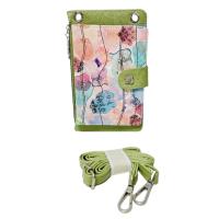 Sweet Candy, Bolso Monedero Para Móvil, Portamóvil, Monedero, Tarjetero, Con Correa, con diseño bordado, Suave, Color Verde, 19 x 3 x 12 cm, Kiglam - details 1