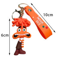 Figura De Acción 3D Anime Doll Brain Agent Team inside out Llavero De Dibujos Animados Anillo Colgante Regalo Pequeño Para Coche - details 4