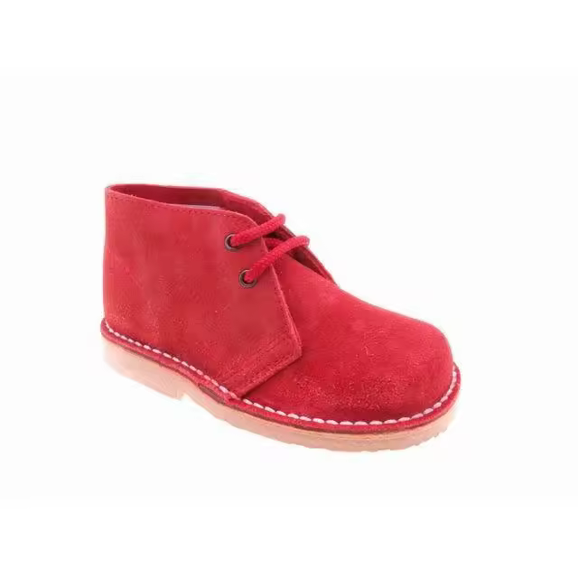 Mº515 BOTA PIEL SERRAJE ROJO MARCA BENEDI BOTIN SIN FORRAR  PIEL MUY SUAVE Y SUELA DE GOMA FLEXIBLE BOTIN DE NIÑA Y MUJER DE GRAN CALIDAD Y MODA - 1