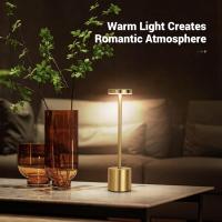 Lámpara De Mesa LED Recargable Toque Metálica Con Ambiente Multicolor Luz Nocturna Creativa Para Decoración Al Aire Libre Y Dormitorio - details 5