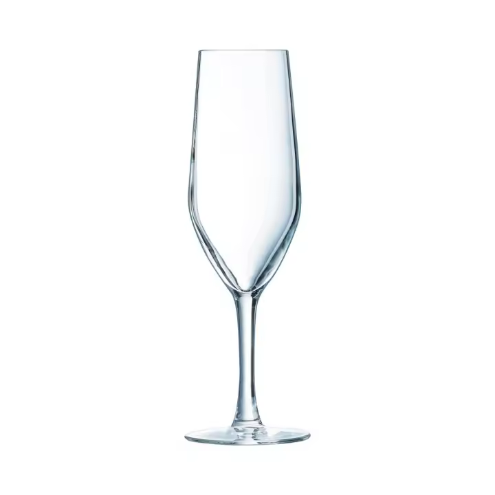 CHEF & SOMMELIER EVIDENCE Caja 6 Copas Flauta Krysta 16CL Transparente Brillo Excepcional Ecológico Apto Frigorífico 6 Copas Cristalinas - 1