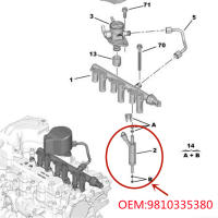 Inyector De Combustible Para Peugeot 2008 308s Nuevo 308 Nuevo 408 Citroen C3 C4L Motor Gasolina 1.2thp 9810335380 - details 6
