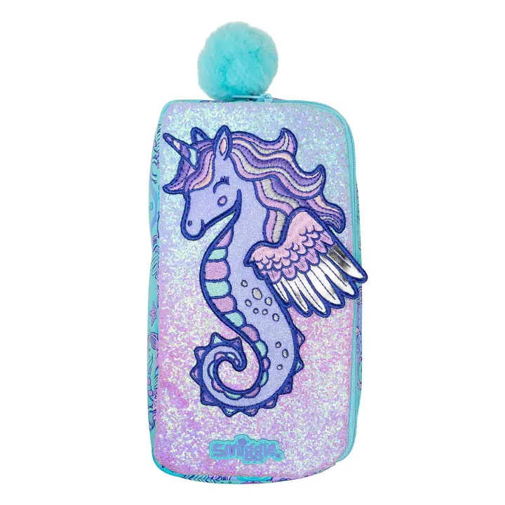 Mochila Australia Smiggle Con Patrón De Caballito De Mar Para Escuela Primaria Estilo De Dibujos Animados Ligera Y De Gran Capacidad - 1