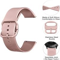 Correa De Reloj De Silicona Unisex Para Samsung Quick Release 20mm 22mm Suave Deportiva Reemplazable Adecuada Para Hombres Y Mujeres - details 5