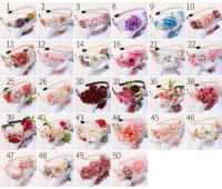Headband De Boda Para Niñas Con Perlas Y Plumas Accesorio De Cabello De Princesa Para Fiestas Y Danzas Recién Nacidos Hecho a Mano - details 2