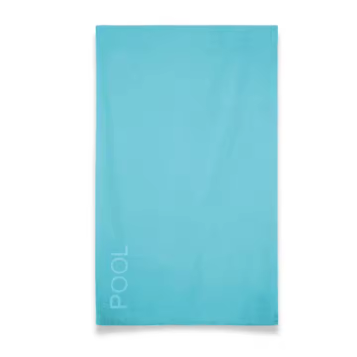 Toalla de Playa o piscina POOL, de tejido aterciopelado 80% algodón y 20% poliéster. Toalla grande de 100x170 cm, de Lanovenanube - 1
