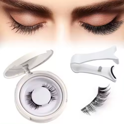 Pestañas magnéticas Flylash, pestañas magnéticas Flylash, kit de extensiones de pestañas Flylash, pestañas Flylash con aplicador de aspecto natural, fácil, rápido, seguro (natural, 1 pieza) - 1
