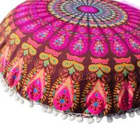 Funda De Cojín Bohemio Con Patrón Mandala Redondo 14 Estilos Decoración De Hogar Y Hotel 43x43cm Cubierta De Almohada Ecológica Tejida 100% Poliéster - details 11