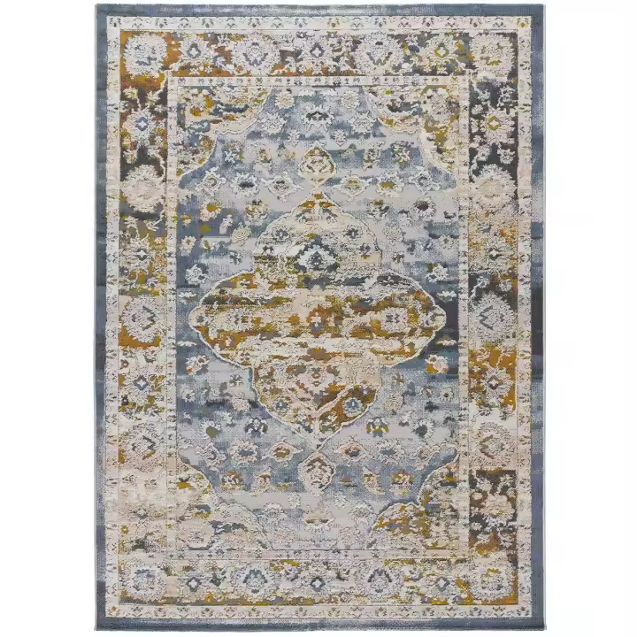 ATTICGO Alfombra de Interior Estilo Mosaico en Multicolor - Springs 2268 | 77X150, 115X170, 134X200, 154X230, 192X290 cm - 1