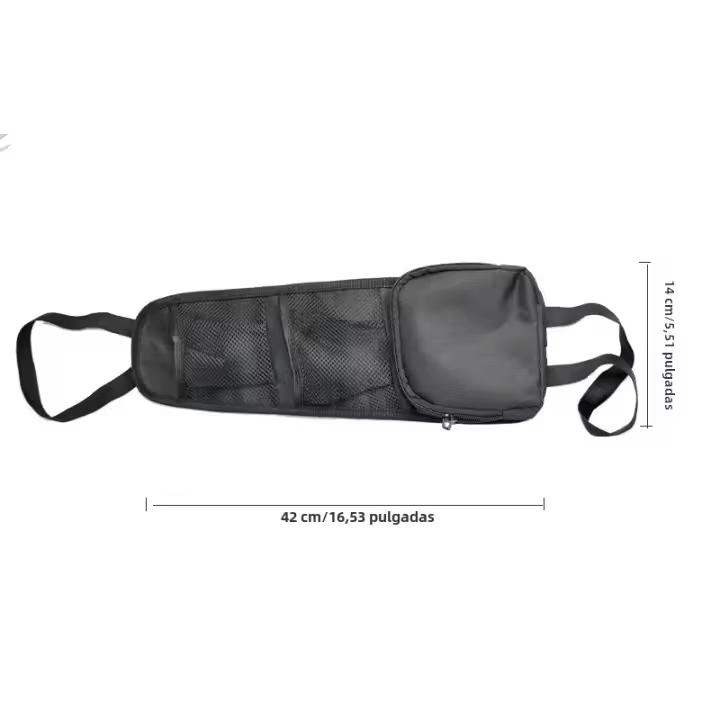 Bolsa De Almacenamiento Lateral Para Coche Impermeable Y Resistente Al Calor En Tela De Oxford Con Manija Organizador De Asiento Trasero Para Vehículo - 1