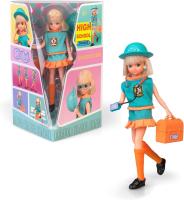 Chabel High School, Muñeca Reedición de 1989 con Uniforme Azul y Detalles Naranjas con Certificado y Número de Serie, Famosa (CHB00000) - details 0