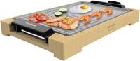 Cecotec 3091 Tasty&Grill 2000 Bamboo MixStone. Plancha de asar eléctrica de 2000 W Estructura Bambú Termostato regulable Superficie mixta Grill y plancha Revestimiento RockStone Apta lavavajillas - details 3